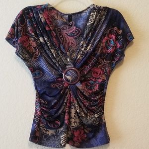 Ing (Dillard's) Asia-inspired Top